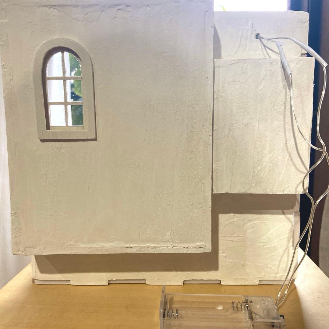 ✳︎1/12 ヘリンボーンの床と塗壁のドールハウス✳︎ 背景ボード ミニチュア