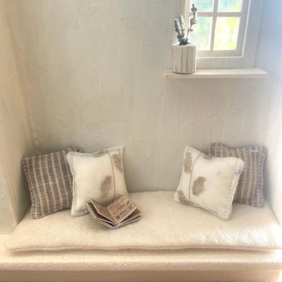 ✳︎1/12 ヘリンボーンの床と塗壁のドールハウス✳︎ 背景ボード ミニチュア