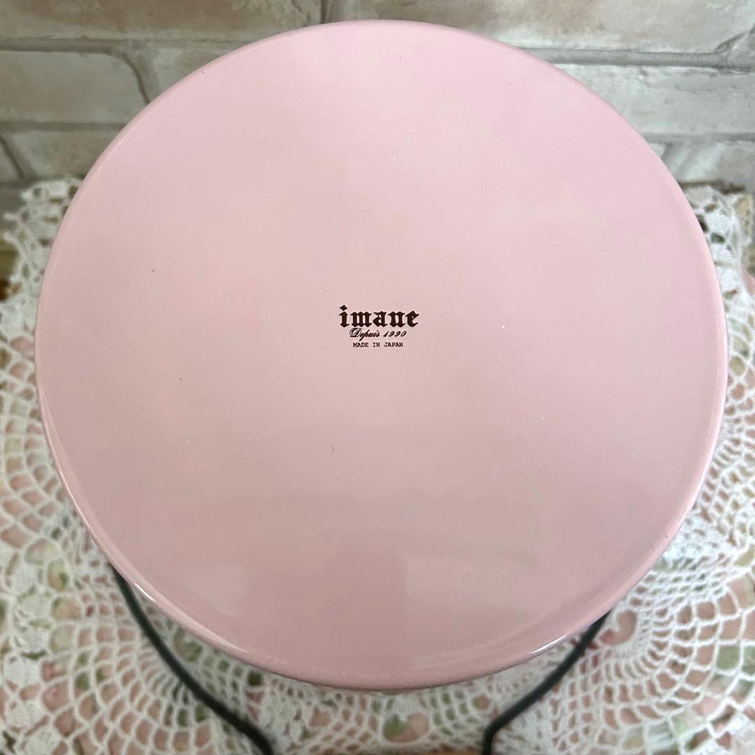 ♡ imane イマン プリンセスローズ ホーロー 蓋付きバケツ 大 レア ♡