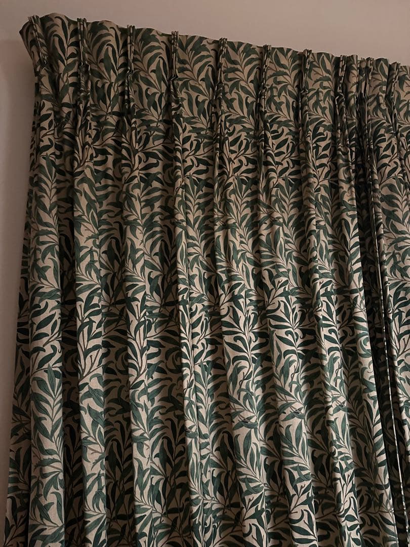 No.❷ウィリアムモリス ウィローボウ オーダーカーテン幅124×丈185 １組