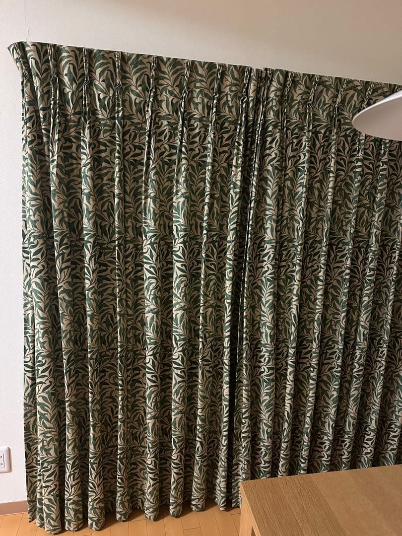 No.❷ウィリアムモリス ウィローボウ オーダーカーテン幅124×丈185 １組