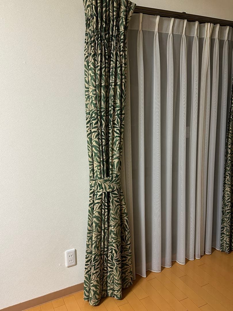 No.❷ウィリアムモリス ウィローボウ オーダーカーテン幅124×丈185 １組