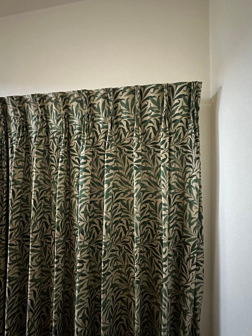 No.❷ウィリアムモリス ウィローボウ オーダーカーテン幅124×丈185 １組
