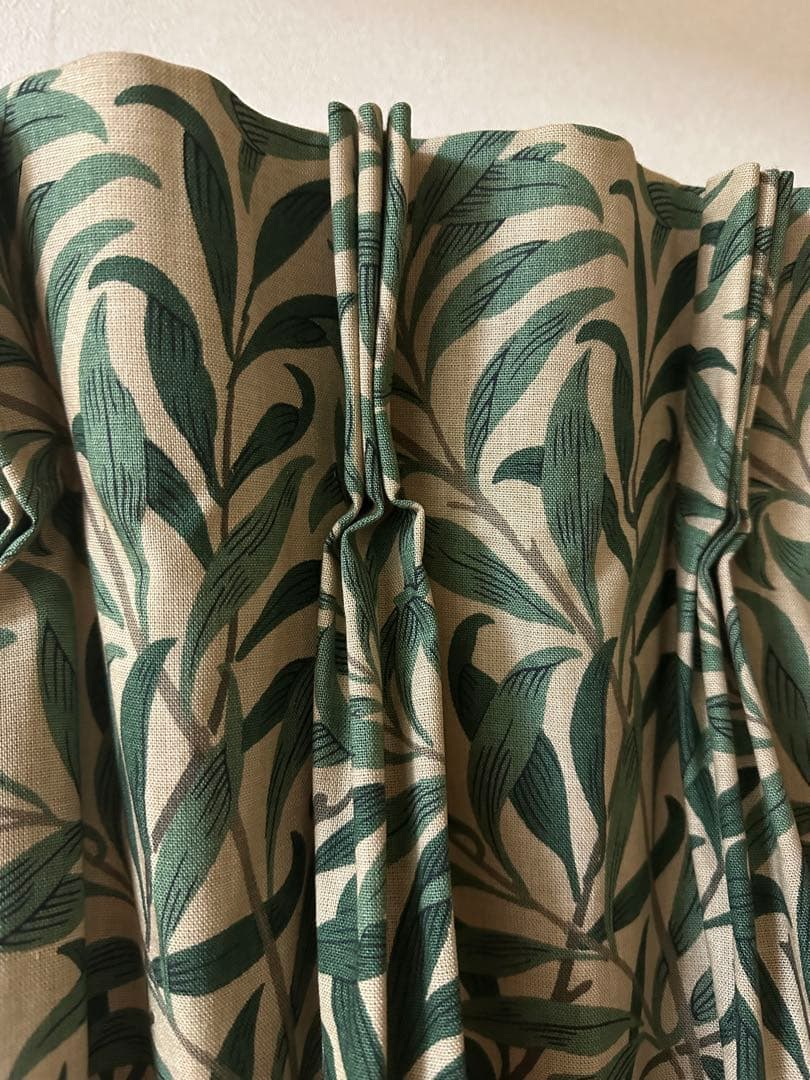 No.❷ウィリアムモリス ウィローボウ オーダーカーテン幅124×丈185 １組