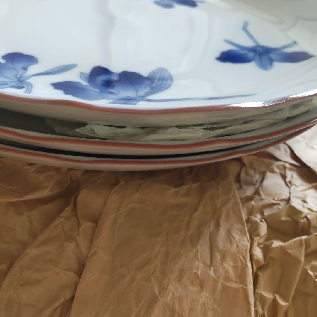 オールド香蘭社 染付2枚 極美品大皿