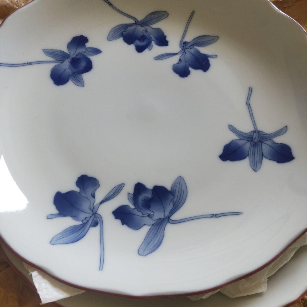 オールド香蘭社 染付2枚 極美品大皿