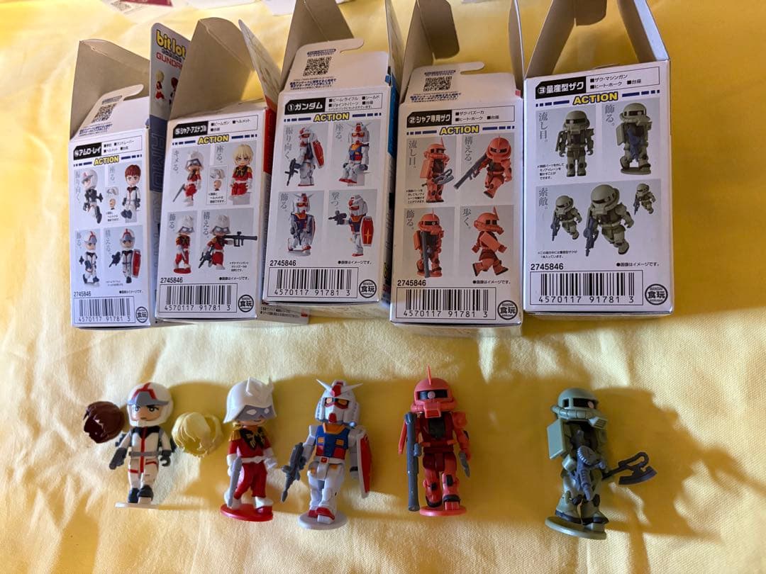 bitlotガンダム 第１弾　全5種セット　開封済