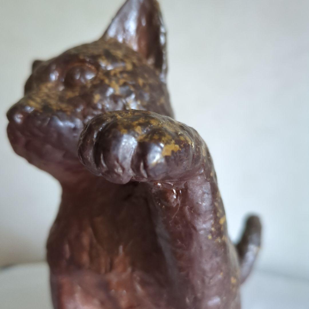 備前焼　招き猫　香炉