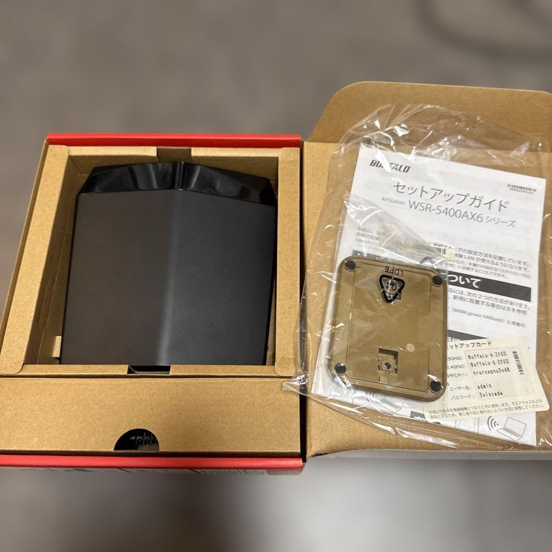 BUFFALO WSR-5400AX6S/DMB Wi-Fi 6ルーター