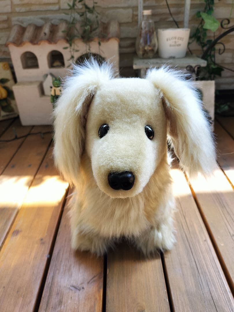 実寸大　ミニチュアダックス　クリーム