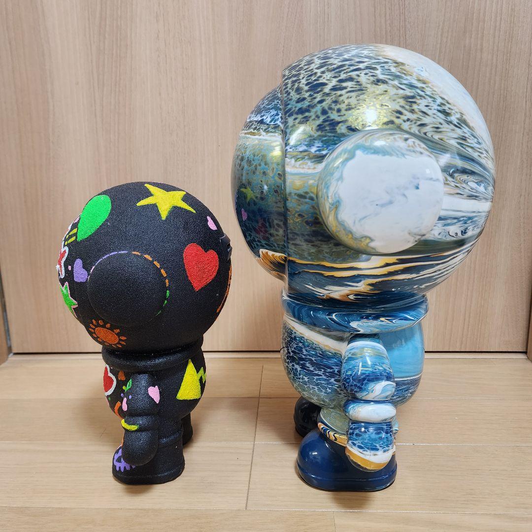 海外アートトイ 宇宙飛行士オブジェ 特大39cm 一点物 オーダーメイド