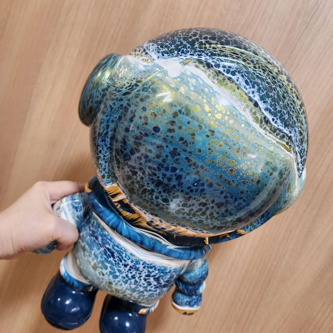 海外アートトイ 宇宙飛行士オブジェ 特大39cm 一点物 オーダーメイド