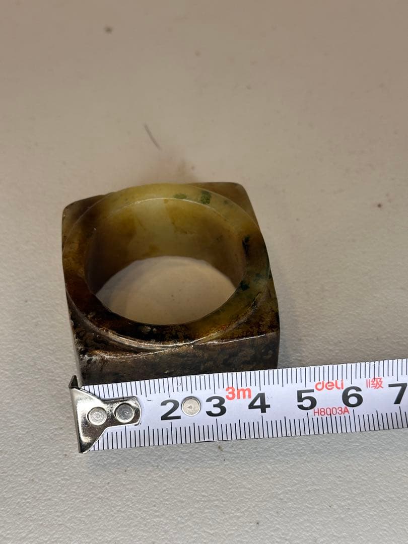 中国 紅山文化 高古玉 玉琮 玉器　時代物　中国古美術 置物