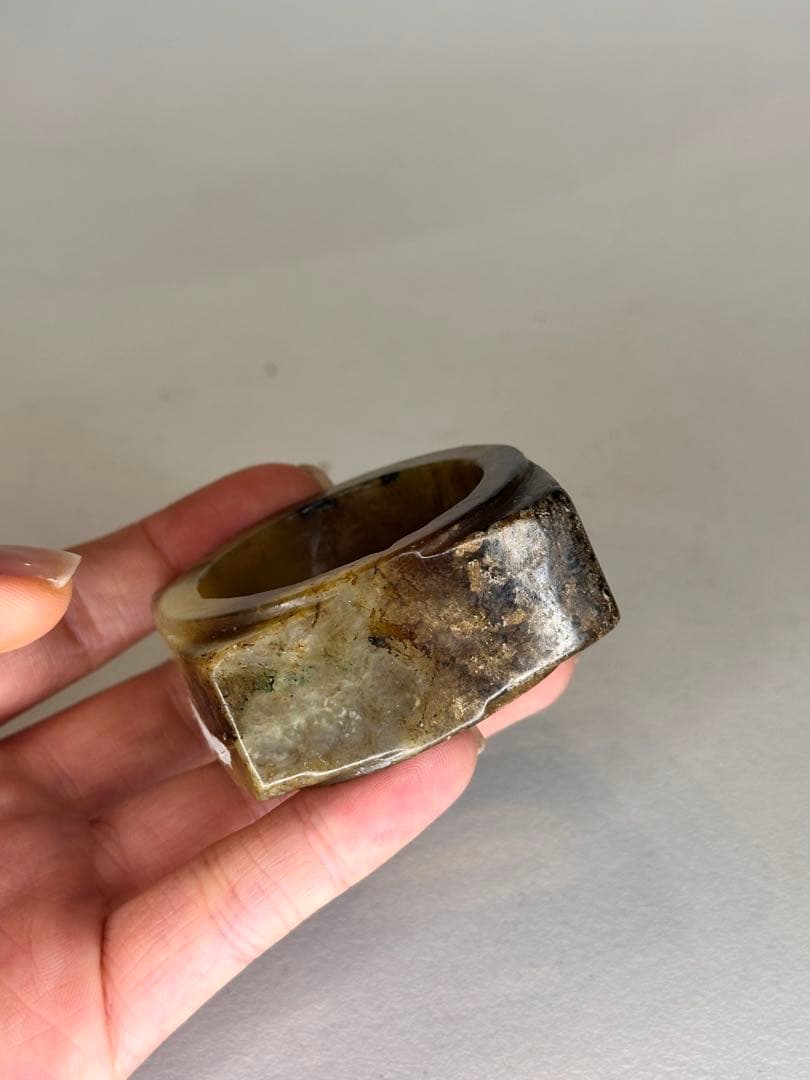 中国 紅山文化 高古玉 玉琮 玉器　時代物　中国古美術 置物