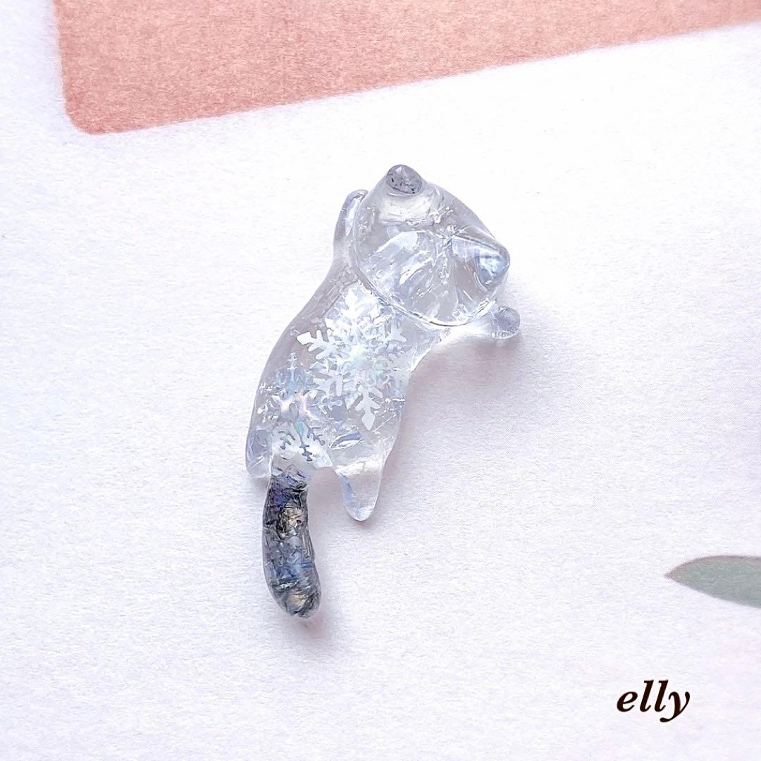 【hana様】天然石　琉球ガラス　菊　じゃれ猫　レジン　チャーム