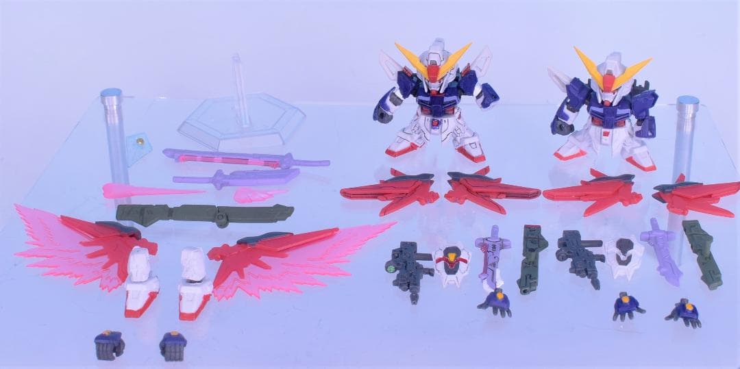 加工品 ガシャポン戦士F ディスティニーガンダム & 拡張セット