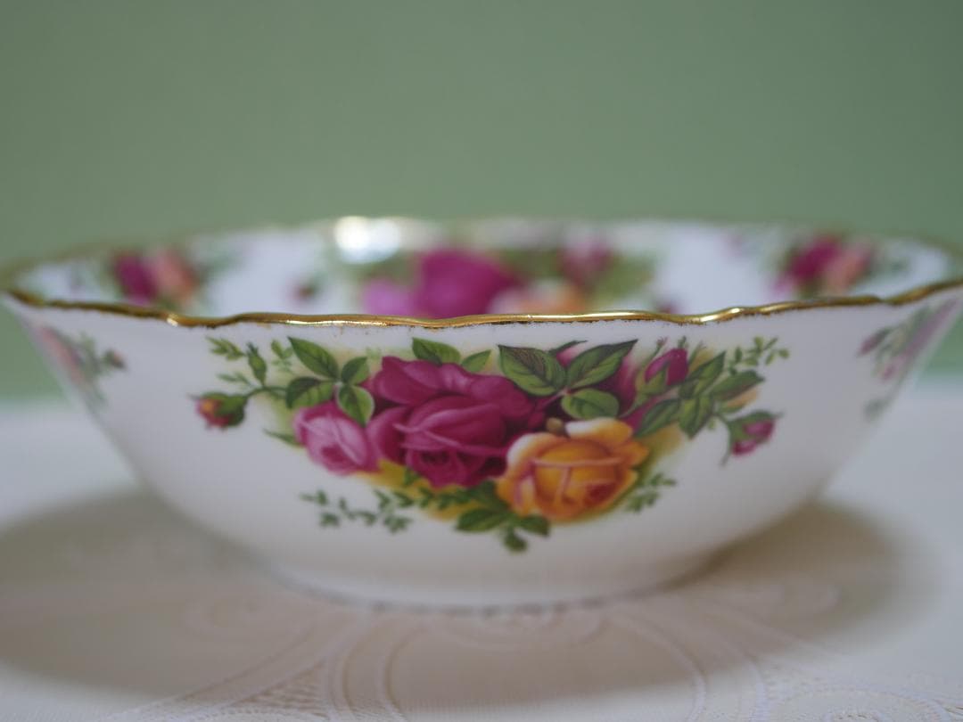 ロイヤルアルバート オールドカントリーローズ ７０年代 径１６センチボウル