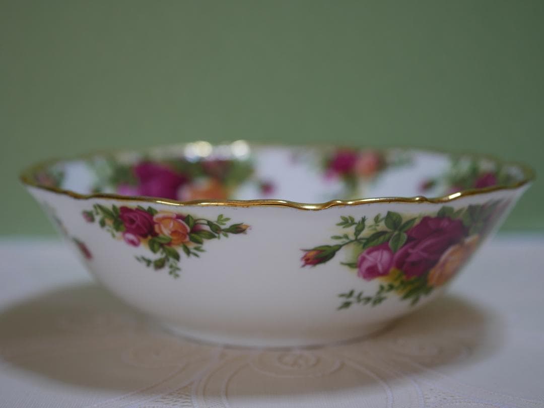 ロイヤルアルバート オールドカントリーローズ ７０年代 径１６センチボウル