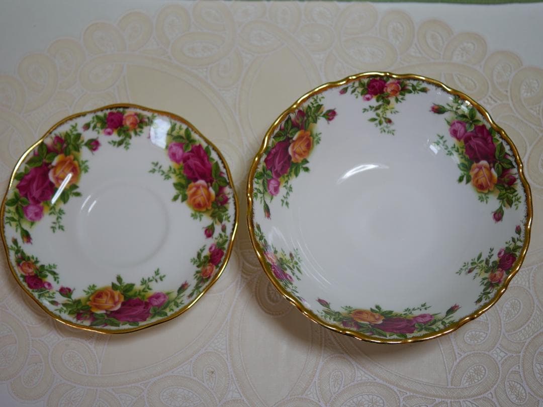 ロイヤルアルバート オールドカントリーローズ ７０年代 径１６センチボウル