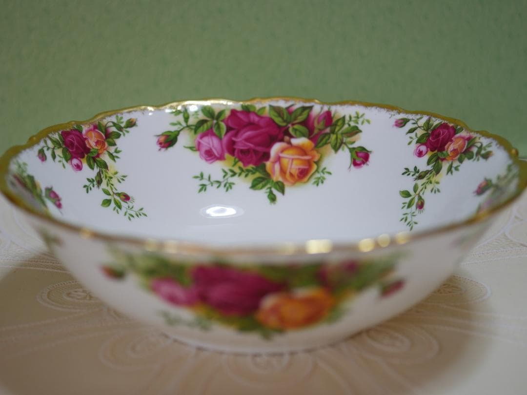 ロイヤルアルバート オールドカントリーローズ ７０年代 径１６センチボウル