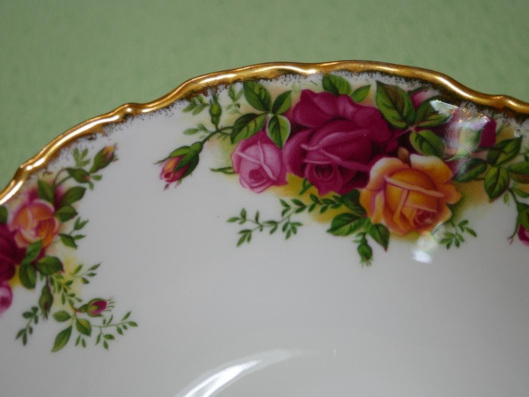 ロイヤルアルバート オールドカントリーローズ ７０年代 径１６センチボウル