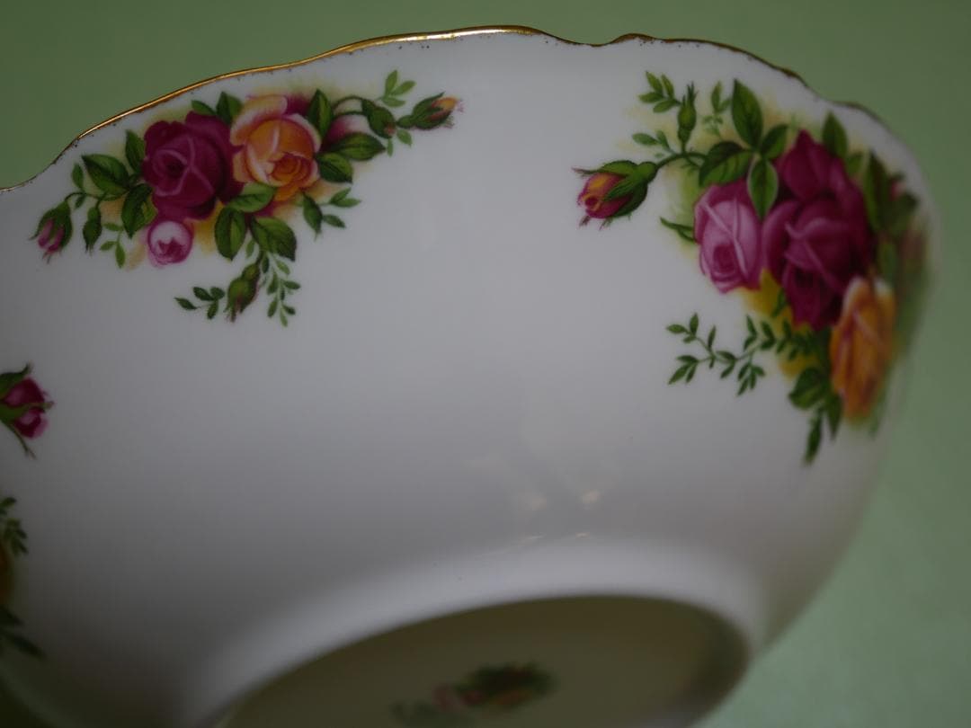 ロイヤルアルバート オールドカントリーローズ ７０年代 径１６センチボウル