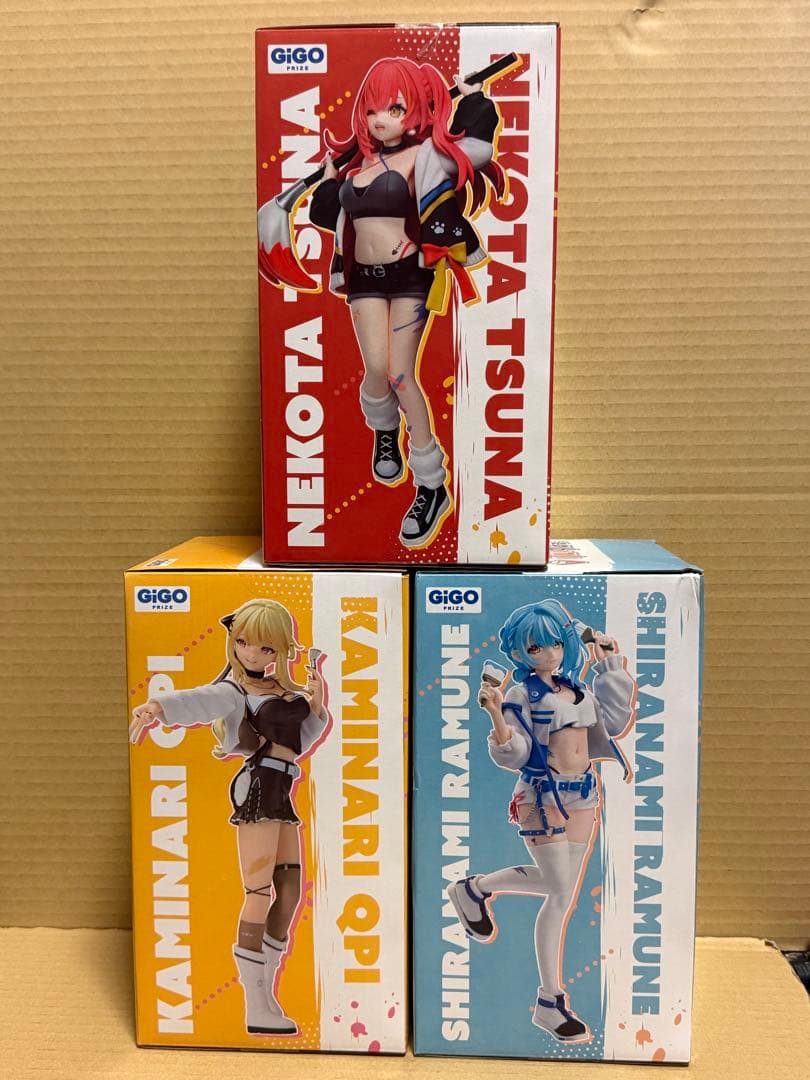 GIGO限定 ぶいすぽっ！ スケールフィギュア 猫汰むな 神威きゅぴ 白波らむね