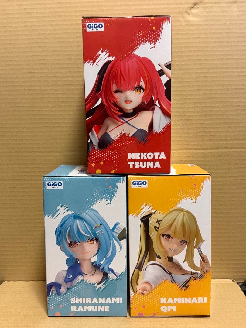 GIGO限定 ぶいすぽっ！ スケールフィギュア 猫汰むな 神威きゅぴ 白波らむね