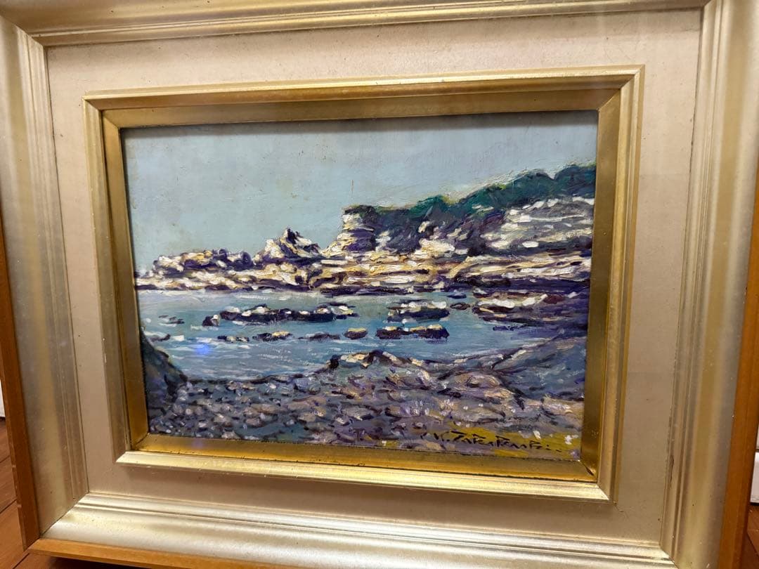 55.「外房太海」髙橋一善 油絵