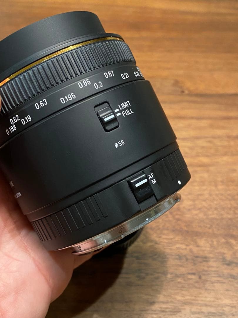 SIGMA 50mm F2.8 DG MACRO 単焦点　動作品　キャノンEF