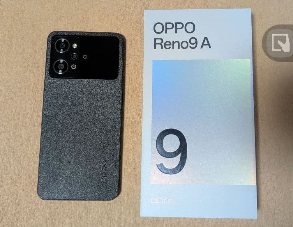 訳あり「画面焼け」OPPO Reno9 A 楽天版　CPH2523