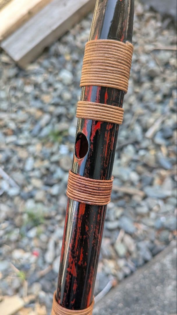 獅子田 古典六本調子 七穴 オリジナル装飾