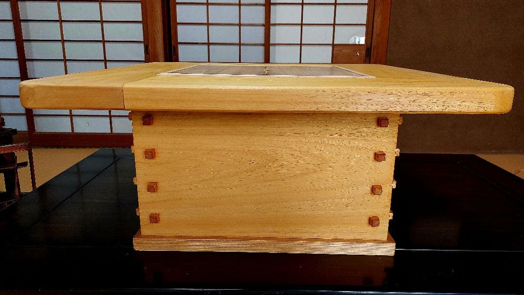 囲炉裏　火鉢　テーブル　箱火鉢　宮大工作