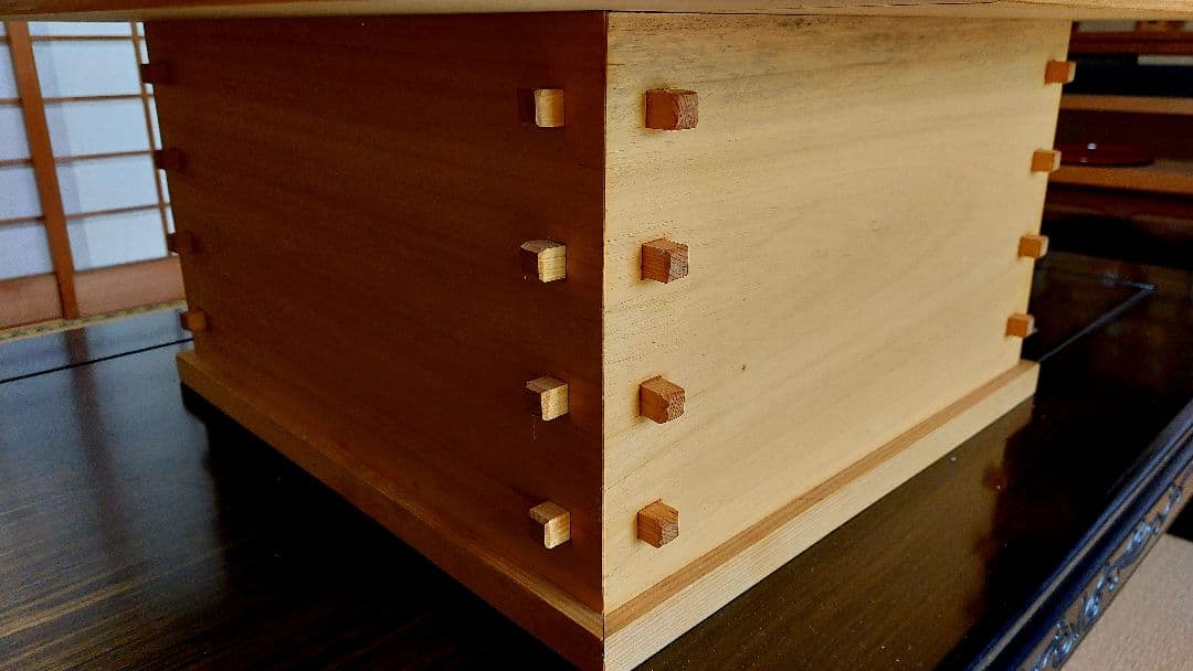 囲炉裏　火鉢　テーブル　箱火鉢　宮大工作