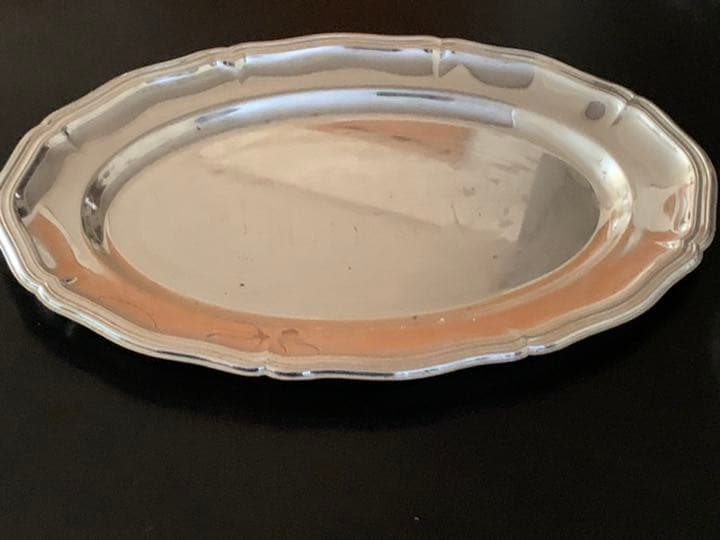 ドイツ　ヴィンテージ「HOKA」銀メッキ　トレイ　(四つ大皿付き)