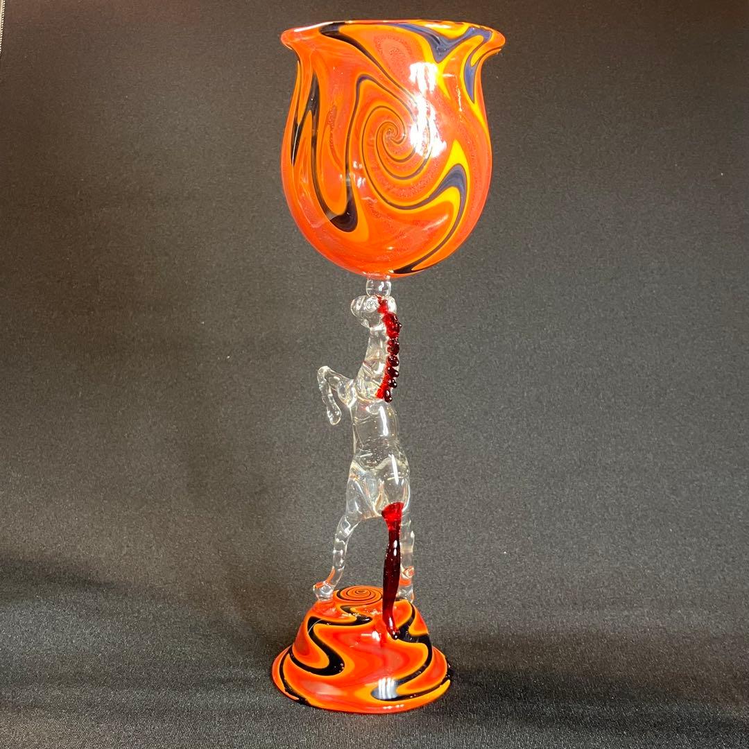Xodas ゴブレット Goblet ボロシリケイトガラス Fire Horse