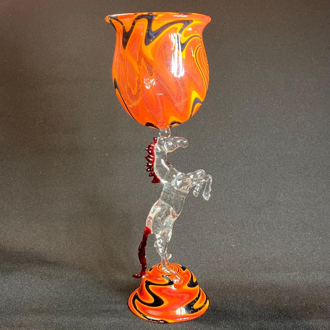 Xodas ゴブレット Goblet ボロシリケイトガラス Fire Horse