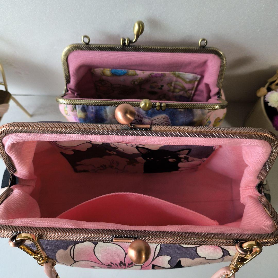 虎柄♥がま口ポーチ長財布♥ハンドメイド