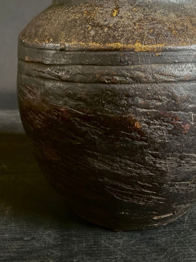 割引❗️『母』 時代 古備前 肩衝 壺 花入 備前焼 古窯 花瓶 花器 （C①）
