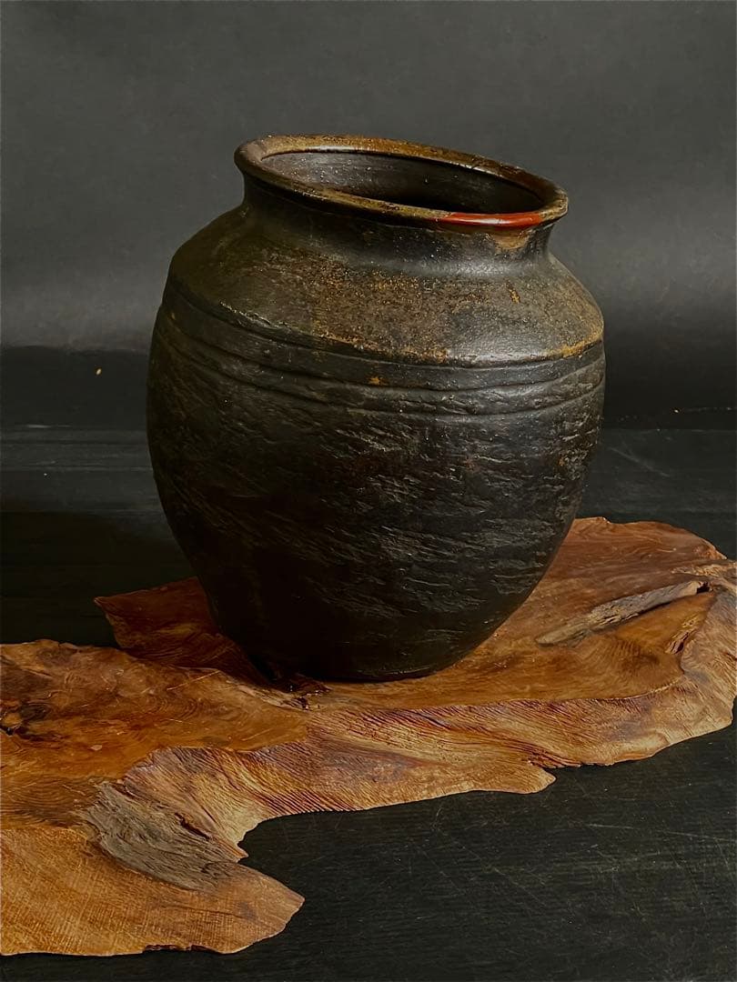 割引❗️『母』 時代 古備前 肩衝 壺 花入 備前焼 古窯 花瓶 花器 （C①）