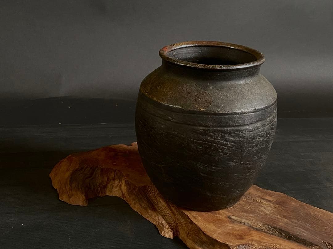 割引❗️『母』 時代 古備前 肩衝 壺 花入 備前焼 古窯 花瓶 花器 （C①）