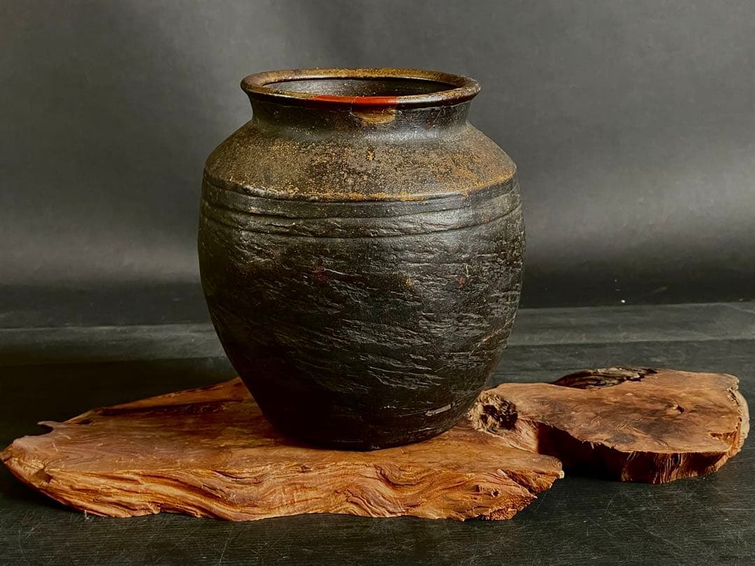 割引❗️『母』 時代 古備前 肩衝 壺 花入 備前焼 古窯 花瓶 花器 （C①）
