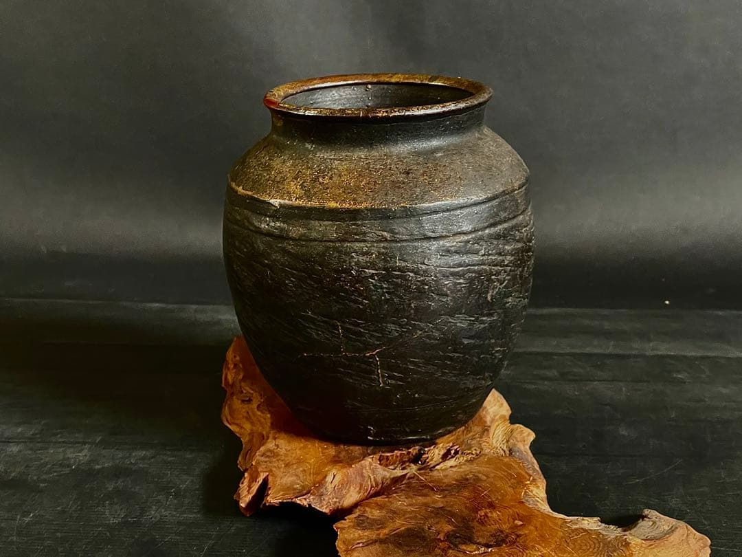 割引❗️『母』 時代 古備前 肩衝 壺 花入 備前焼 古窯 花瓶 花器 （C①）
