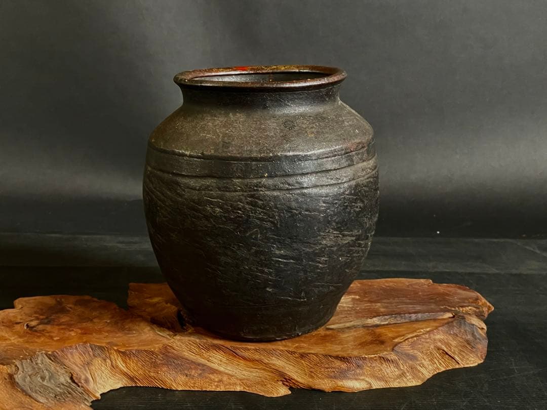 割引❗️『母』 時代 古備前 肩衝 壺 花入 備前焼 古窯 花瓶 花器 （C①）