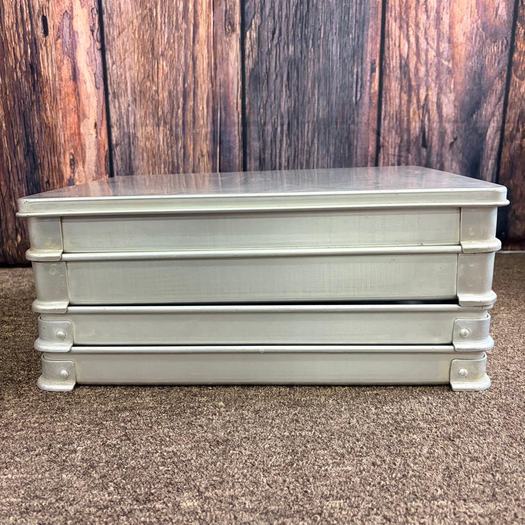 AKAO アカオ システムバット 大-50 アルミ 4枚セット 蓋付 業務用