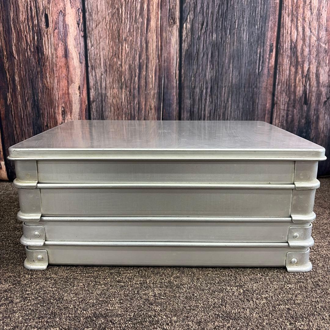 AKAO アカオ システムバット 大-50 アルミ 4枚セット 蓋付 業務用