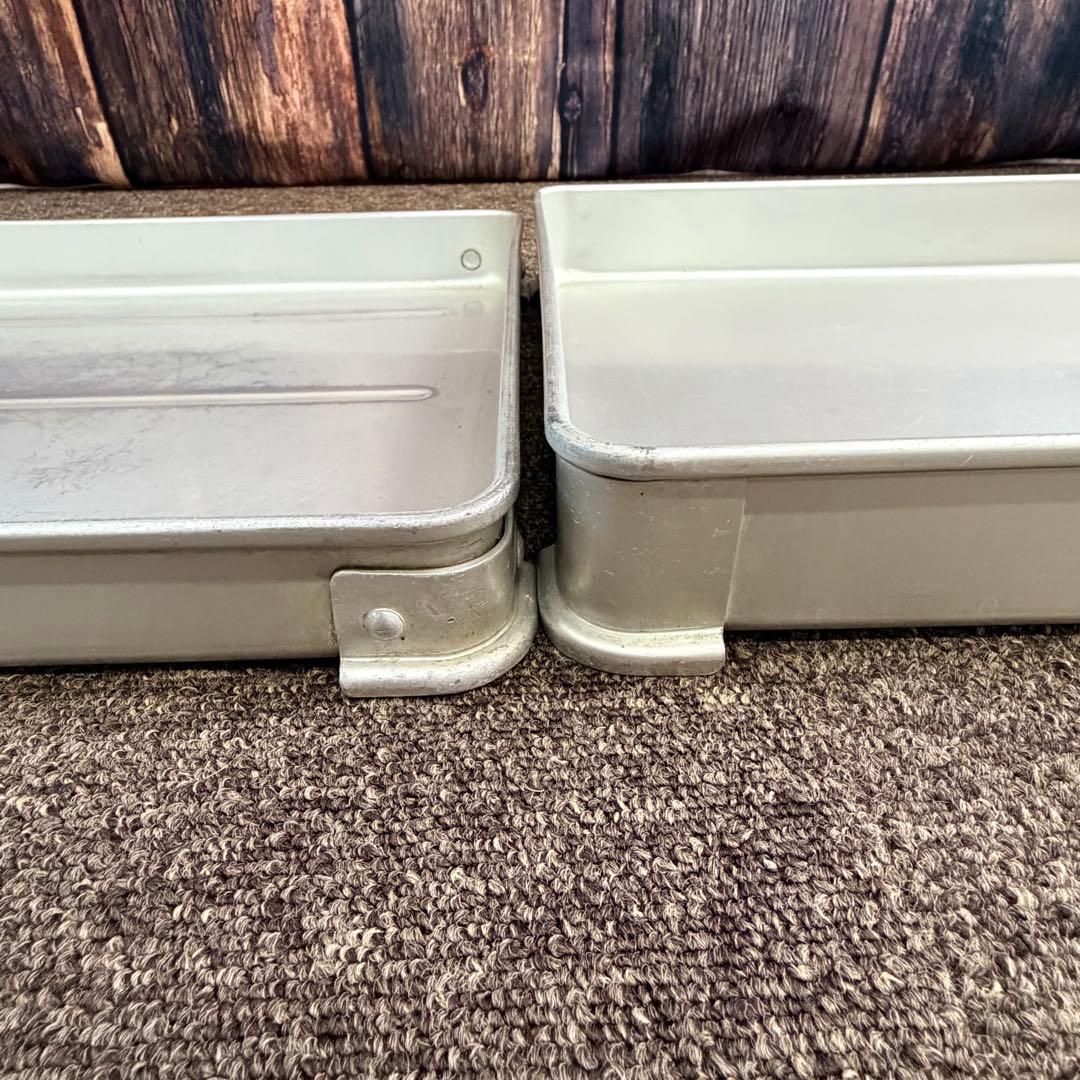 AKAO アカオ システムバット 大-50 アルミ 4枚セット 蓋付 業務用