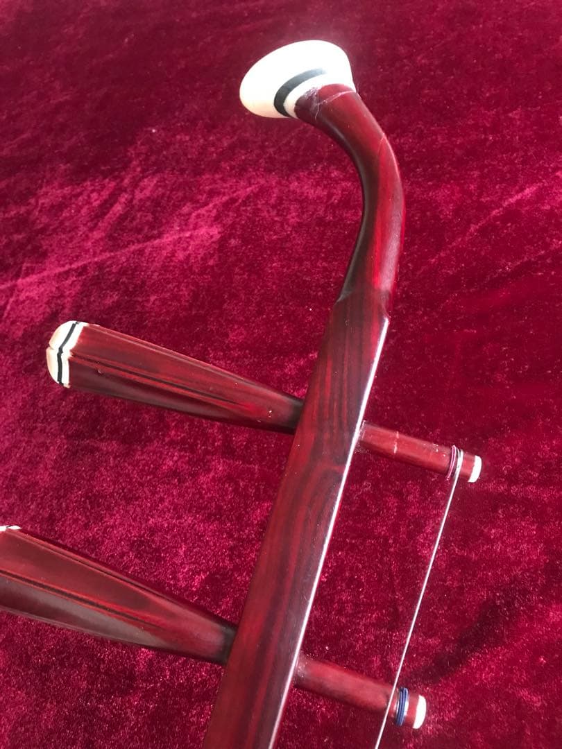 二胡★中古品★紅木・蛇本皮★音など確認済み★新品同然★ケース付き