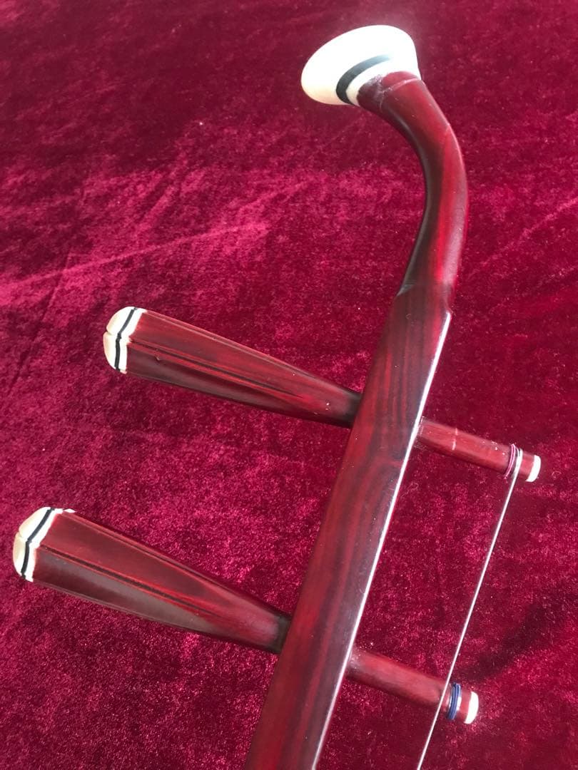 二胡★中古品★紅木・蛇本皮★音など確認済み★新品同然★ケース付き