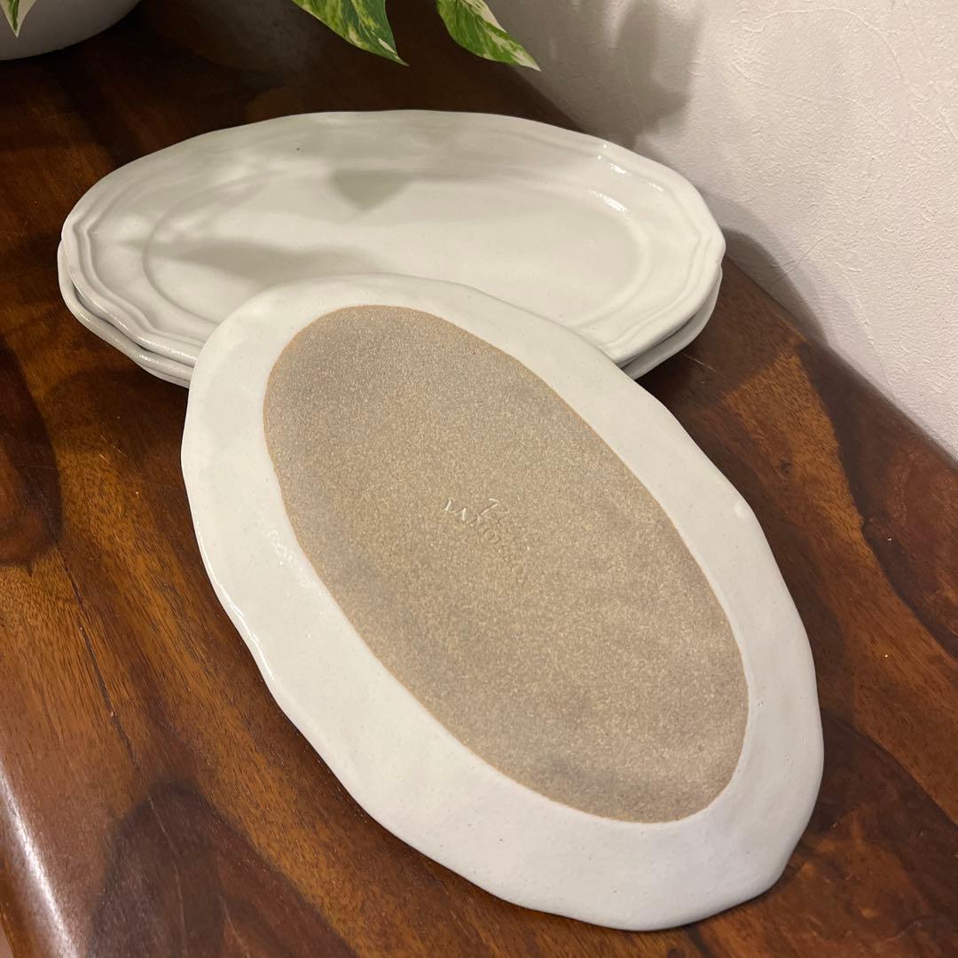 ラ・モワッソン ビストロシリーズ オーバルプレート（ホワイト）4枚セット